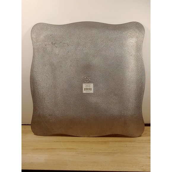 LENOX BUTTERFLY MEADOW METAL SERVE WARE ALL PURPOSE SERVING TRAY 13 INCHES - Picture 4 of 5